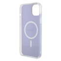 Etui Guess IML Iridescent MagSafe do iPhone 15 - fioletowe Guess