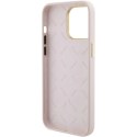 Etui Guess Silicone Logo Strass 4G na iPhone 15 Pro Max - różowe Guess