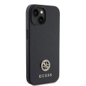 Etui Guess Strass Metal Logo do iPhone 15 Plus - czarne Guess