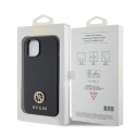 Etui Guess Strass Metal Logo do iPhone 15 Plus - czarne Guess