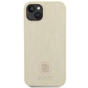 Etui Guess Strass Metal Logo do iPhone 15 Plus - złote Guess