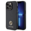 Etui Guess Strass Metal Logo do iPhone 15 Pro - czarne Guess