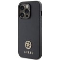 Etui Guess Strass Metal Logo do iPhone 15 Pro - czarne Guess