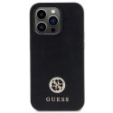 Etui Guess Strass Metal Logo do iPhone 15 Pro - czarne Guess