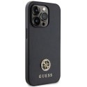 Etui Guess Strass Metal Logo do iPhone 15 Pro - czarne Guess