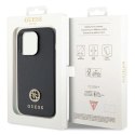 Etui Guess Strass Metal Logo do iPhone 15 Pro - czarne Guess