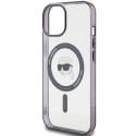 Etui Karl Lagerfeld IML Karl's Head MagSafe do iPhone 15 Plus - przezroczyste Karl Lagerfeld