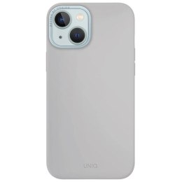 Etui UNIQ Lino Hue Magclick Charging do iPhone 15 - jasnoszare UNIQ