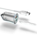 Ładowarka samochodowa 3mk Hyper Car Charger 45W USB-C USB-A - srebrna
