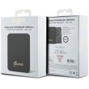 Powerbank indukcyjny Guess MagSafe Metal Script Logo 5W 3000mAh - czarny Guess