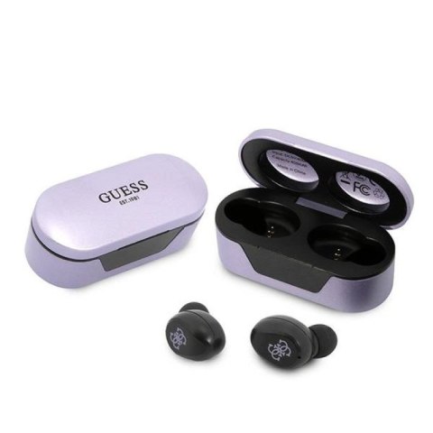 Słuchawki Bluetooth Guess TWS + stacja dokująca - fioletowe Guess