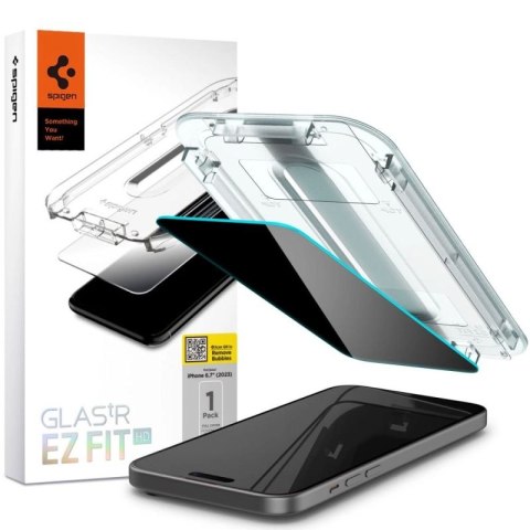 Szkło hartowane Spigen Glas.tR EZ Fit Privacy na iPhone 15 Plus Spigen