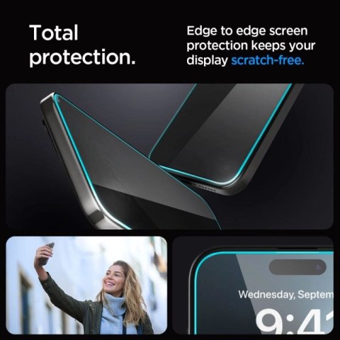 Szkło hartowane Spigen Glas.tR EZ Fit Privacy na iPhone 15 Plus Spigen