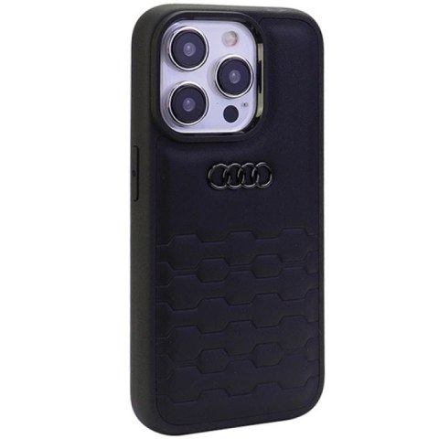Etui Audi GT Synthetic Leather do iPhone 15 Pro - czarne Audi