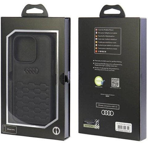 Etui Audi GT Synthetic Leather do iPhone 15 Pro - czarne Audi