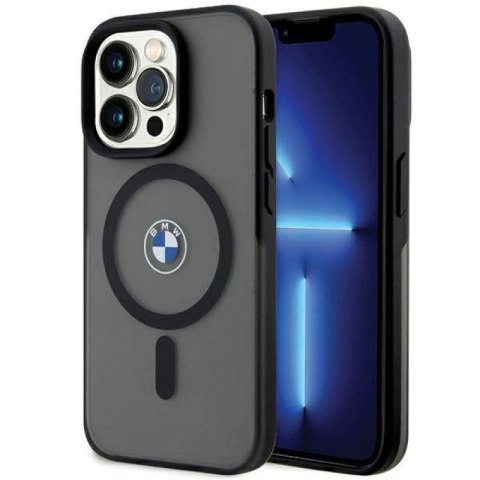 Etui BMW IML Signature MagSafe do iPhone 15 Pro - czarne BMW