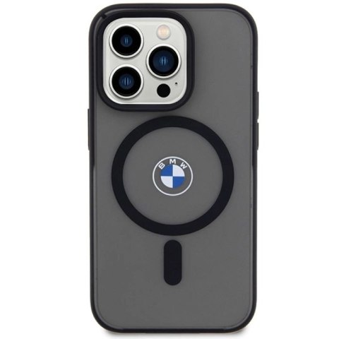 Etui BMW IML Signature MagSafe do iPhone 15 Pro - czarne BMW