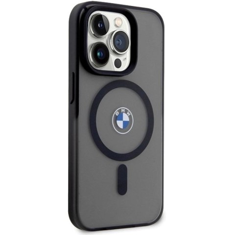 Etui BMW IML Signature MagSafe do iPhone 15 Pro - czarne BMW