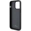 Etui BMW Leather Diamond Pattern na iPhone 15 Pro - czarne BMW