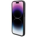 Etui BMW Leather Seats Pattern na iPhone 15 Pro Max - czarne BMW