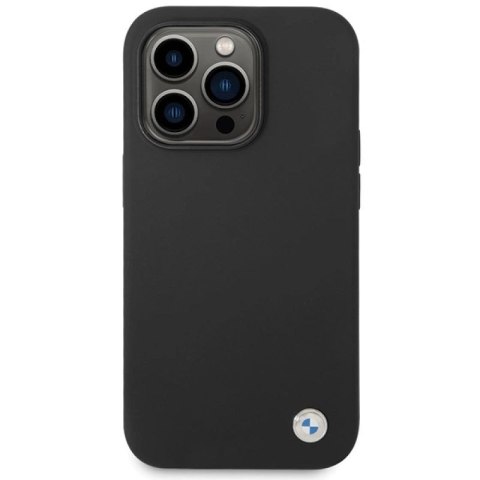 Etui BMW Silicone Metal Logo na iPhone 15 Pro - czarne BMW