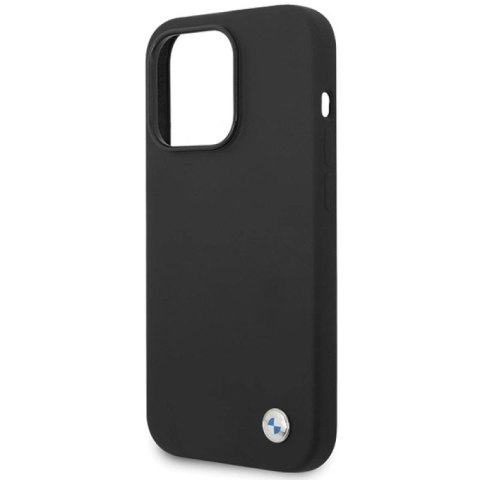 Etui BMW Silicone Metal Logo na iPhone 15 Pro - czarne BMW