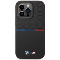 Etui BMW Silicone Pattern na iPhone 15 Pro Max - czarne BMW