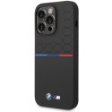 Etui BMW Silicone Pattern na iPhone 15 Pro - czarne BMW