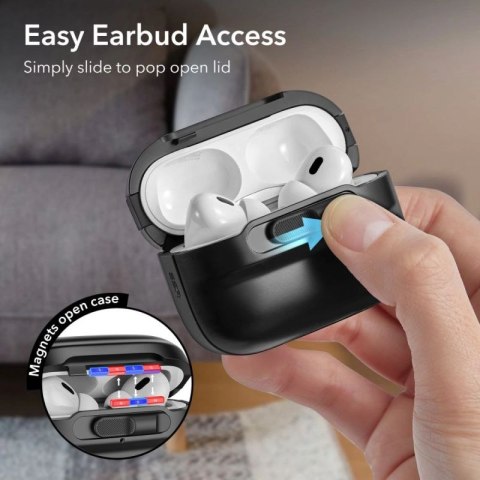 Etui ESR Pulse Halolock z MagSafe na Apple AirPods Pro 1 / 2 - czarne ESR