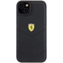 Etui Ferrari Quilted Metal Logo do iPhone 15 Plus - czarne Ferrari