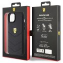 Etui Ferrari Quilted Metal Logo do iPhone 15 Plus - czarne Ferrari