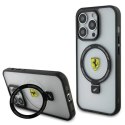 Etui Ferrari Ring Stand 2023 Collection MagSafe na iPhone 15 Pro - przezroczyste Ferrari