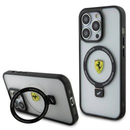 Etui Ferrari Ring Stand 2023 Collection MagSafe na iPhone 15 Pro - przezroczyste Ferrari
