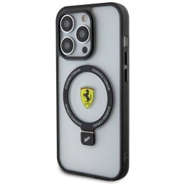Etui Ferrari Ring Stand 2023 Collection MagSafe na iPhone 15 Pro - przezroczyste Ferrari