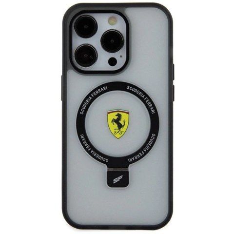 Etui Ferrari Ring Stand 2023 Collection MagSafe na iPhone 15 Pro - przezroczyste Ferrari