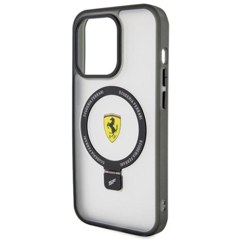 Etui Ferrari Ring Stand 2023 Collection MagSafe na iPhone 15 Pro - przezroczyste Ferrari