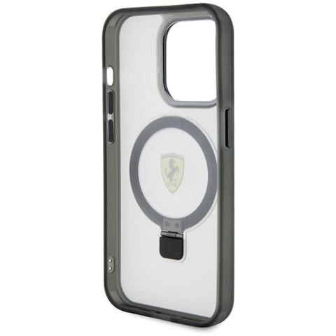 Etui Ferrari Ring Stand 2023 Collection MagSafe na iPhone 15 Pro - przezroczyste Ferrari