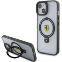 Etui Ferrari Ring Stand 2023 Collection MagSafe na iPhone 15 - czarne Ferrari