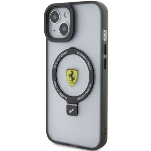 Etui Ferrari Ring Stand 2023 Collection MagSafe na iPhone 15 - czarne Ferrari