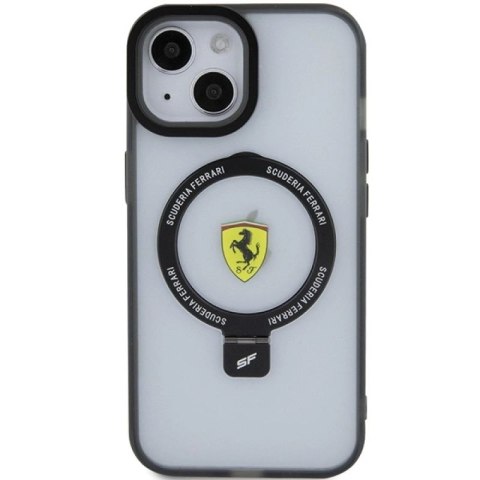 Etui Ferrari Ring Stand 2023 Collection MagSafe na iPhone 15 - czarne Ferrari