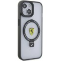 Etui Ferrari Ring Stand 2023 Collection MagSafe na iPhone 15 - czarne Ferrari