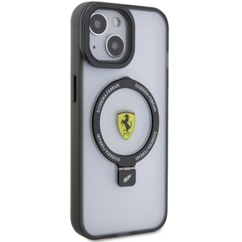 Etui Ferrari Ring Stand 2023 Collection MagSafe na iPhone 15 - czarne Ferrari