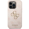 Etui Guess 4G Big Metal Logo do iPhone 15 Pro Max - różowe Guess