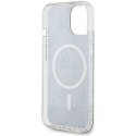 Etui Guess IML 4G MagSafe na iPhone 15 Plus - brązowe Guess