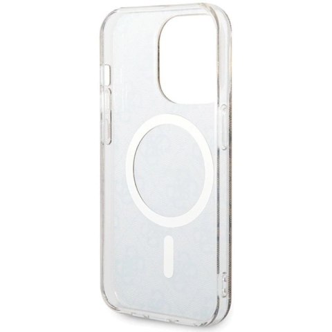 Etui Guess IML 4G MagSafe na iPhone 15 Pro - brązowe Guess