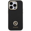 Etui Guess Silicone Logo Strass 4G do iPhone 15 Pro Max - czarne Guess
