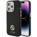 Etui Guess Silicone Logo Strass 4G do iPhone 15 Pro - czarne Guess