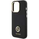 Etui Guess Silicone Logo Strass 4G do iPhone 15 Pro - czarne Guess