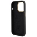 Etui Guess Silicone Logo Strass 4G do iPhone 15 Pro - czarne Guess