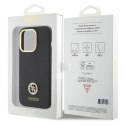 Etui Guess Silicone Logo Strass 4G do iPhone 15 Pro - czarne Guess